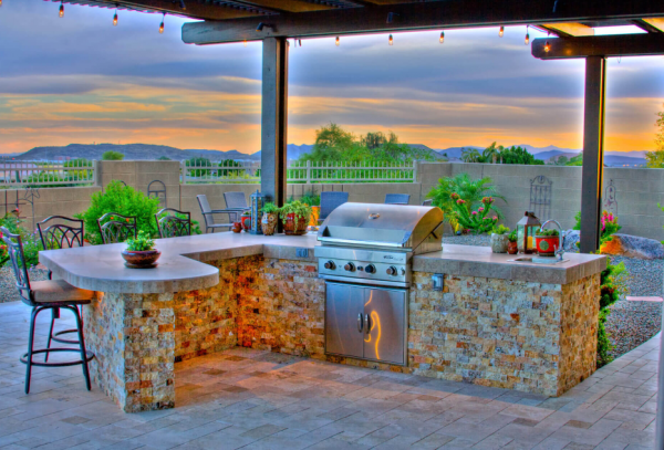 Ruang Barbecue dan Dapur Luar Ruangan